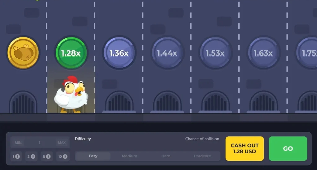 Modo demo de Chicken Road para familiarizarte antes de un bet